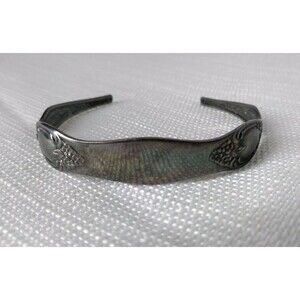 Vintage Silver W.M. Rogers Oneida Cuff Spoon Bracelet Not Tested
